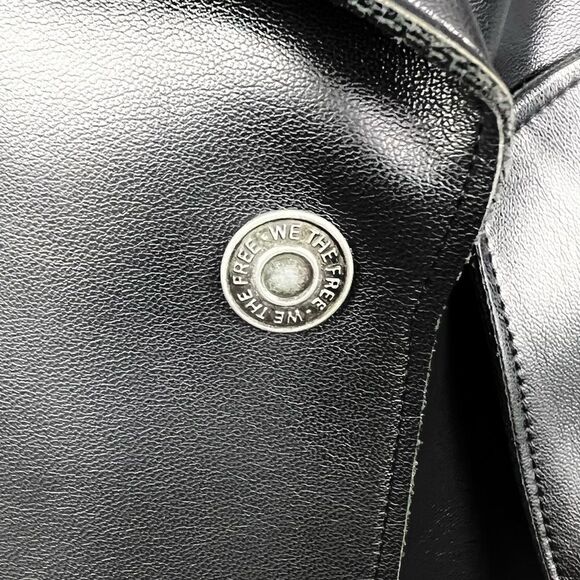 NWT Free People We the Free Jacket Black Vegan Leather Size XL - Picture 8 of 9